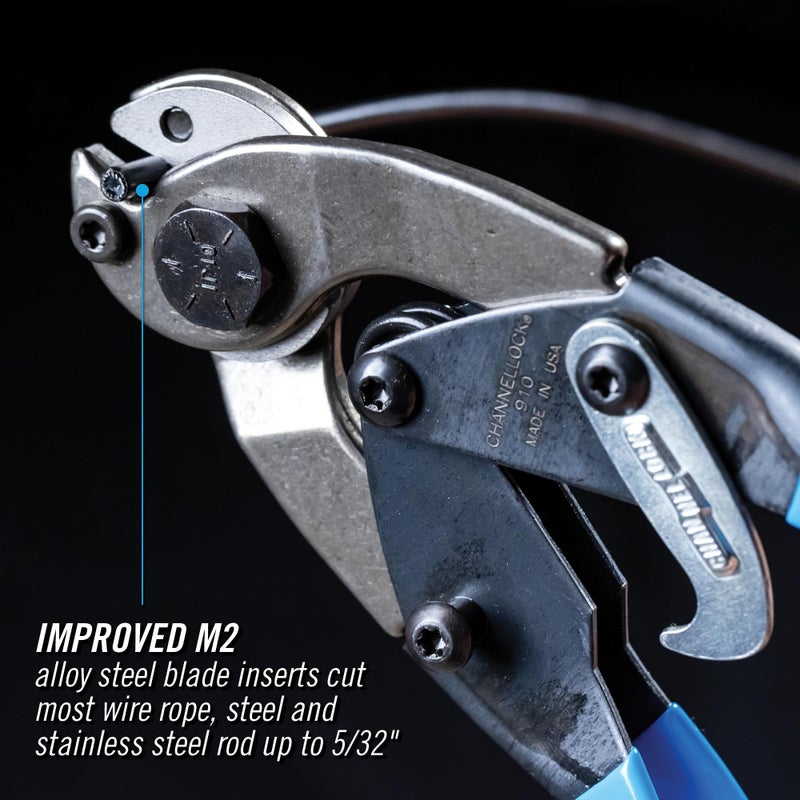 Channellock Wire Cutter 910 - Compound Joint Cable Cutting Tool - 9 In - Image 2